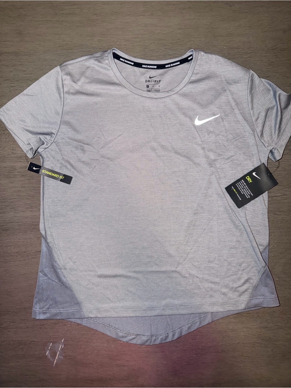 Nike Dri-FIT Short Sleeve Shirt - Light Gray
